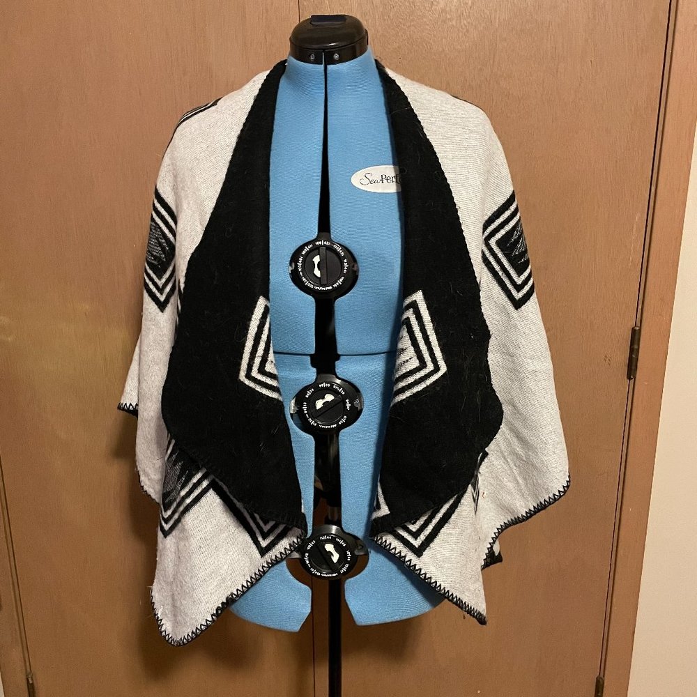 Patterned Reversible Poncho